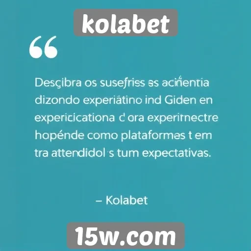 Feedback dos usuários sobre a experiência na Kolabet